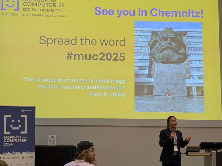 Eine Präsentation für die MuC 2025 in Chemnitz.