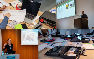 Collage an Bildern aus Workshops und Vorträgen